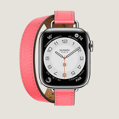 メーカー再生品】 【Care+】apple watch HERMES S6銀 44mm #422 腕時計